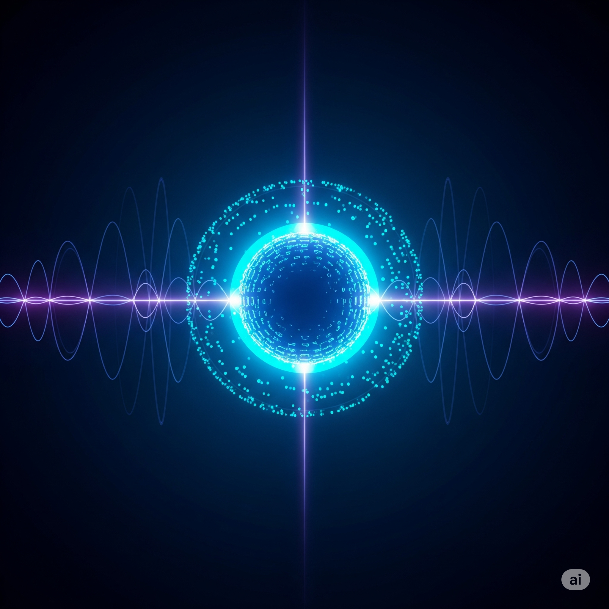Abstract image representing quantum computing